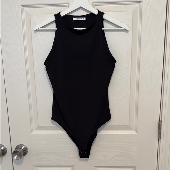 ReoRia Black Bodysuit Top - Picture 1 of 2